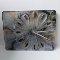 Klok van Epoxy in rechthoek model. Op vele manieren op te hangen.